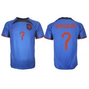 Lacne Muži Futbalové dres Holandsko Steven Bergwijn #7 MS 2022 Krátky Rukáv - Preč